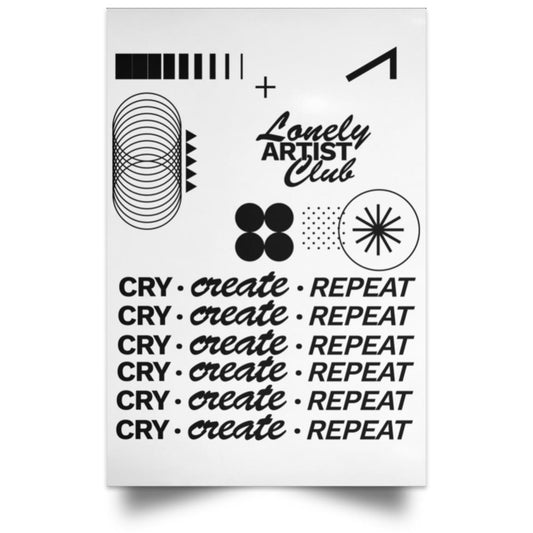 Lonely Artist Club Poster (White)